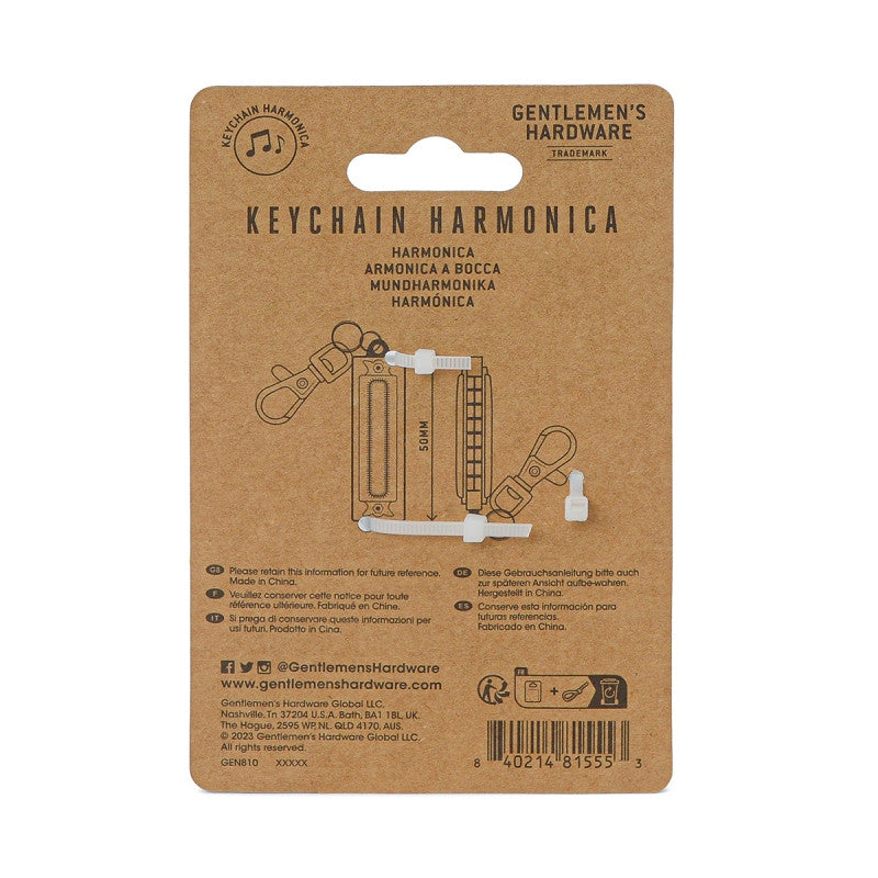 Sleutelhanger Mini Harmonica - Gentlemen's Hardware