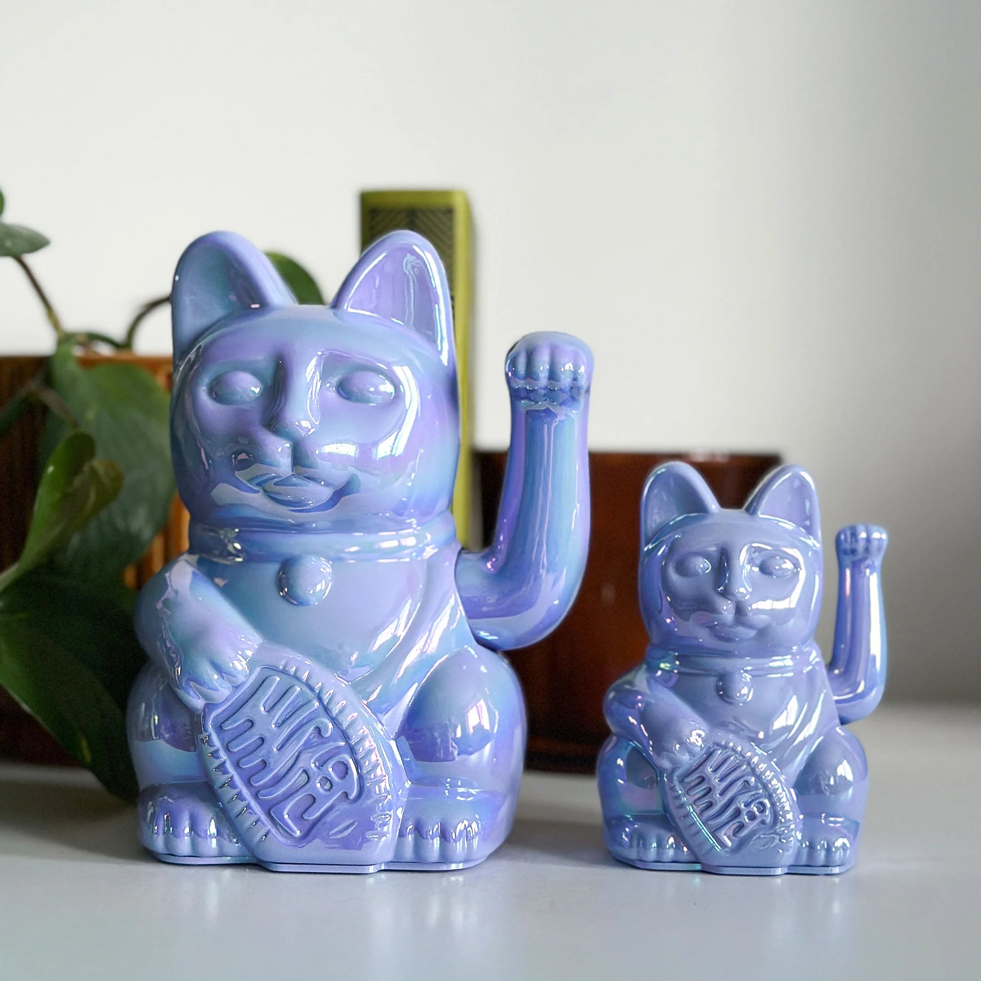 Lucky Cat Mini Shiny Bubble Blue - Donkey