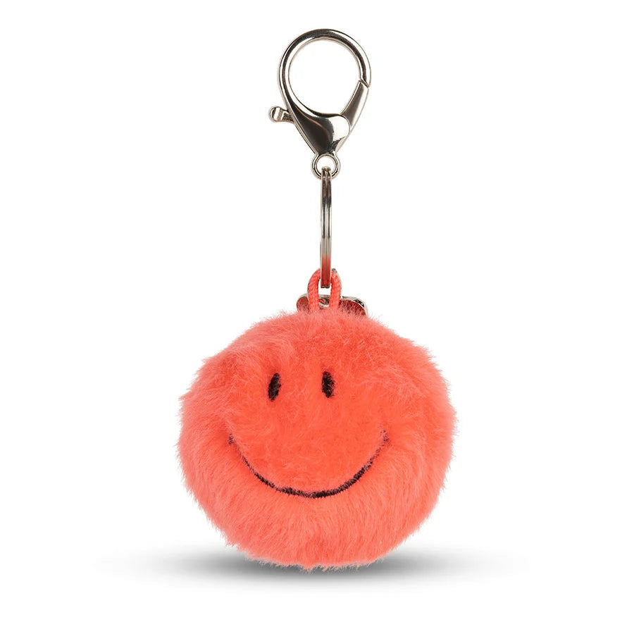 Sleutelhanger Smiley ECO Fuzzy Fel Koraal – Bon Ton Toys