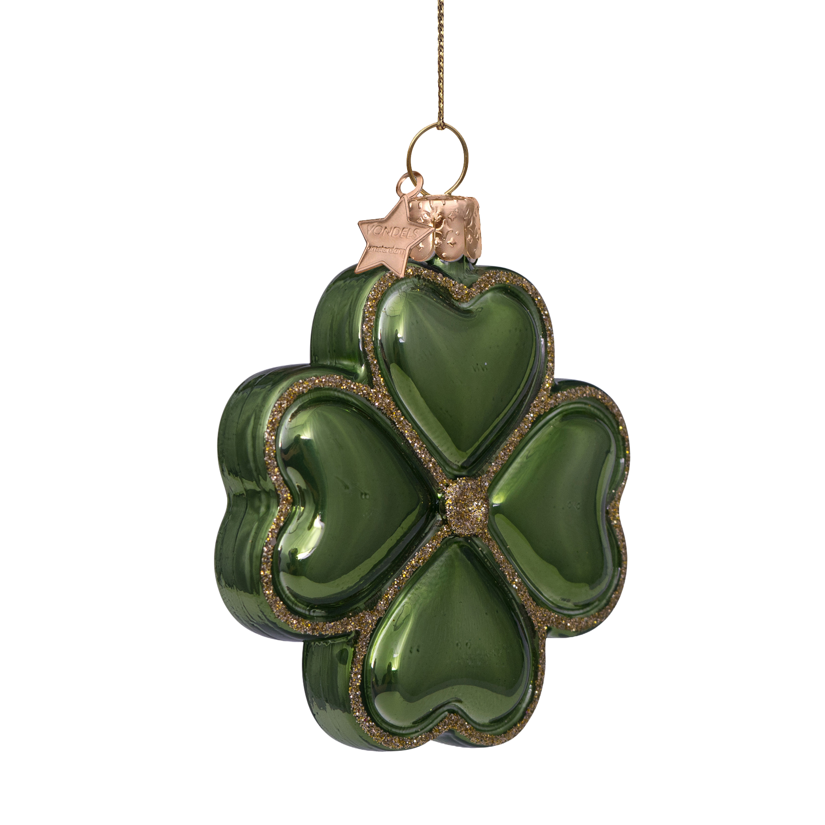 Christmas Ornament Four-Leaf Clover Green - Vondels