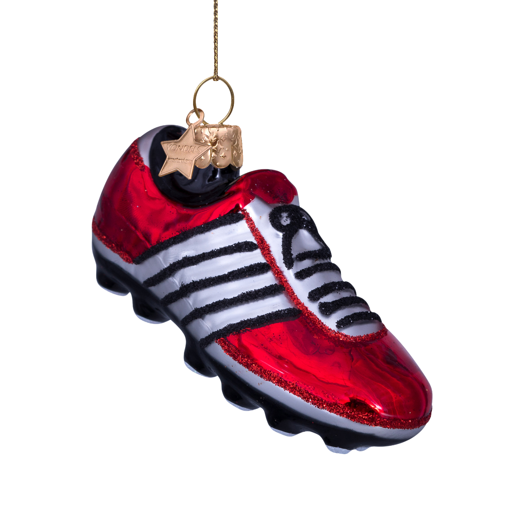 Christmas Ornament Football Boot Red - Vondels