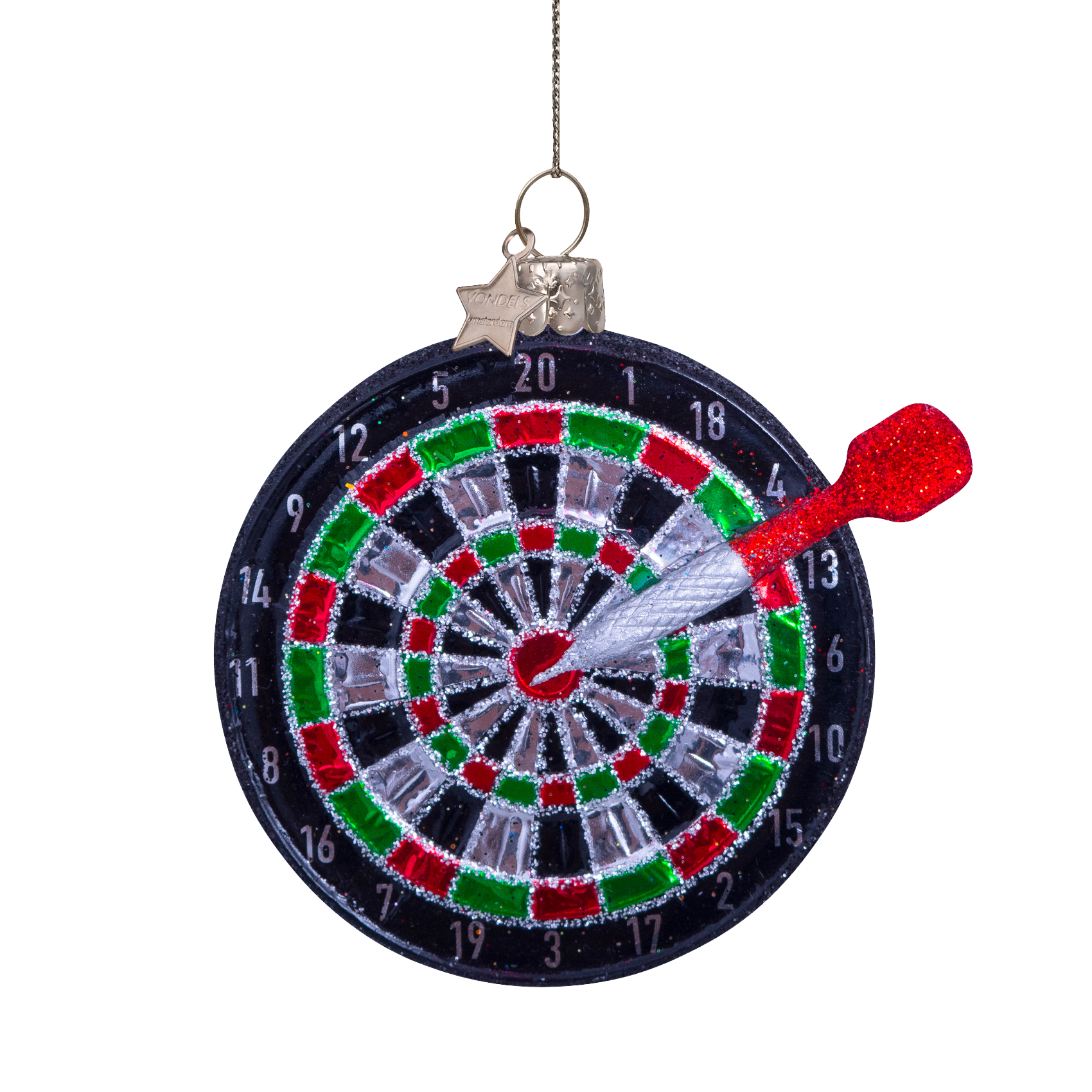 Christmas Ornament Dartboard Black - Vondels