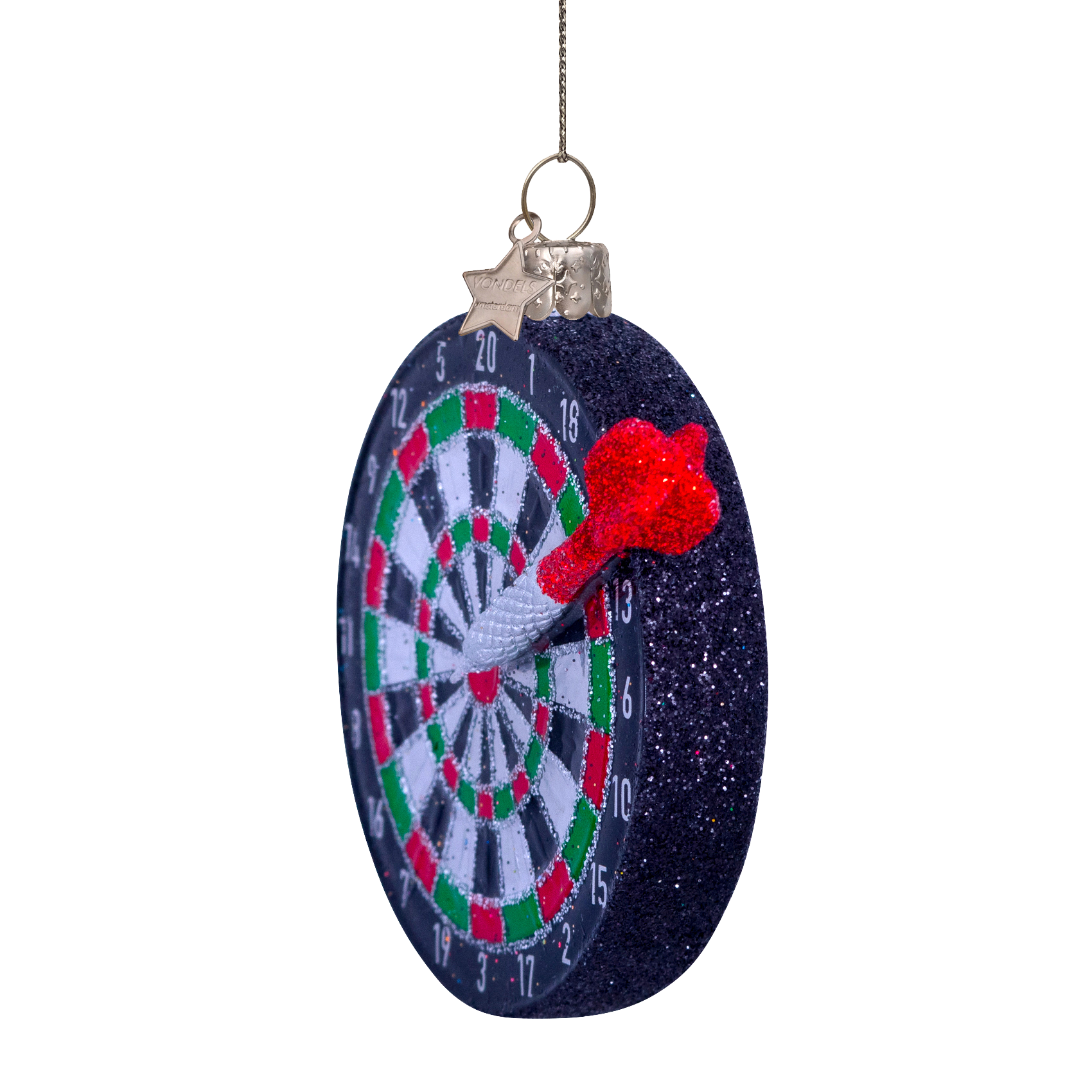 Christmas Ornament Dartboard Black - Vondels