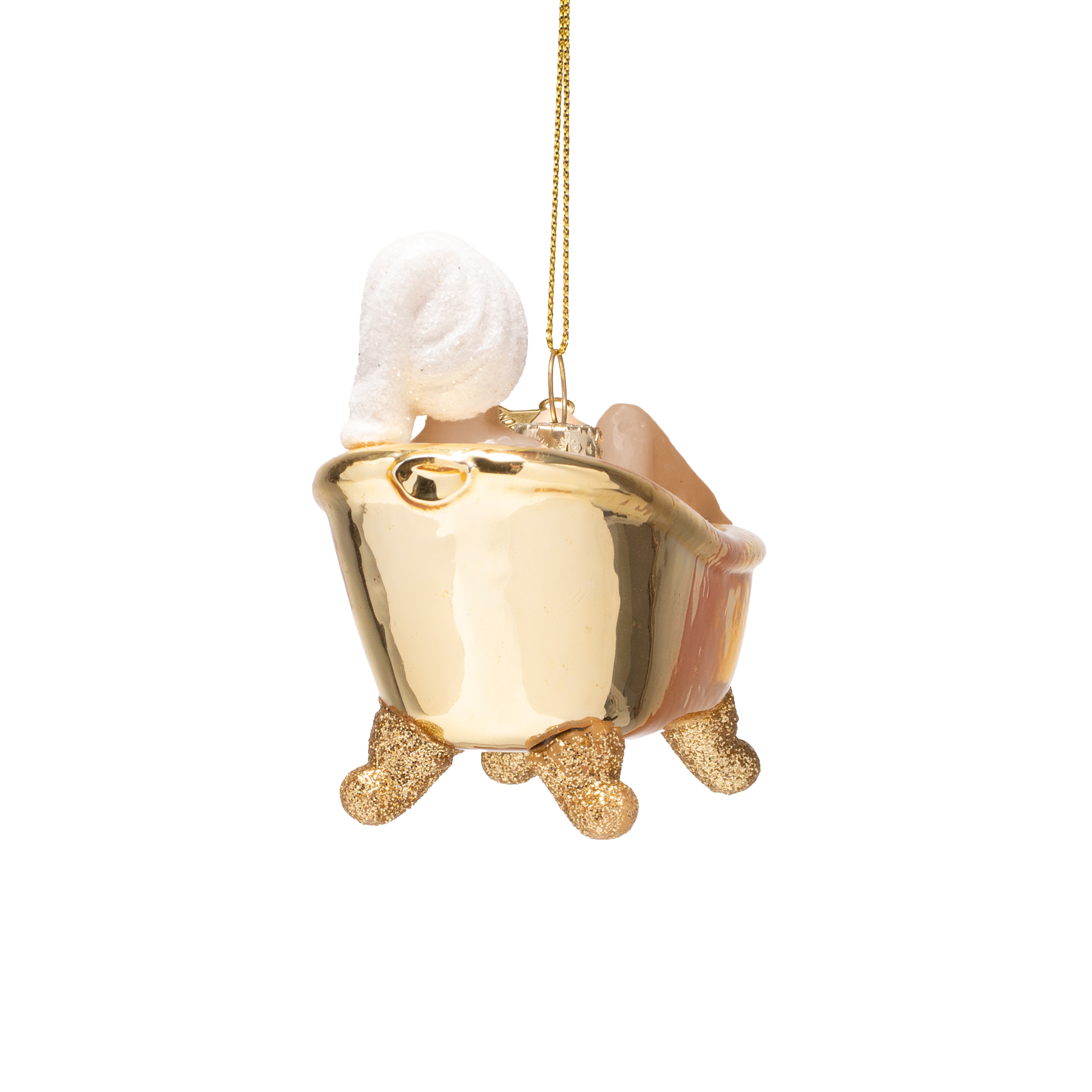 Christmas Ornament Woman in Golden Bath - Vondels