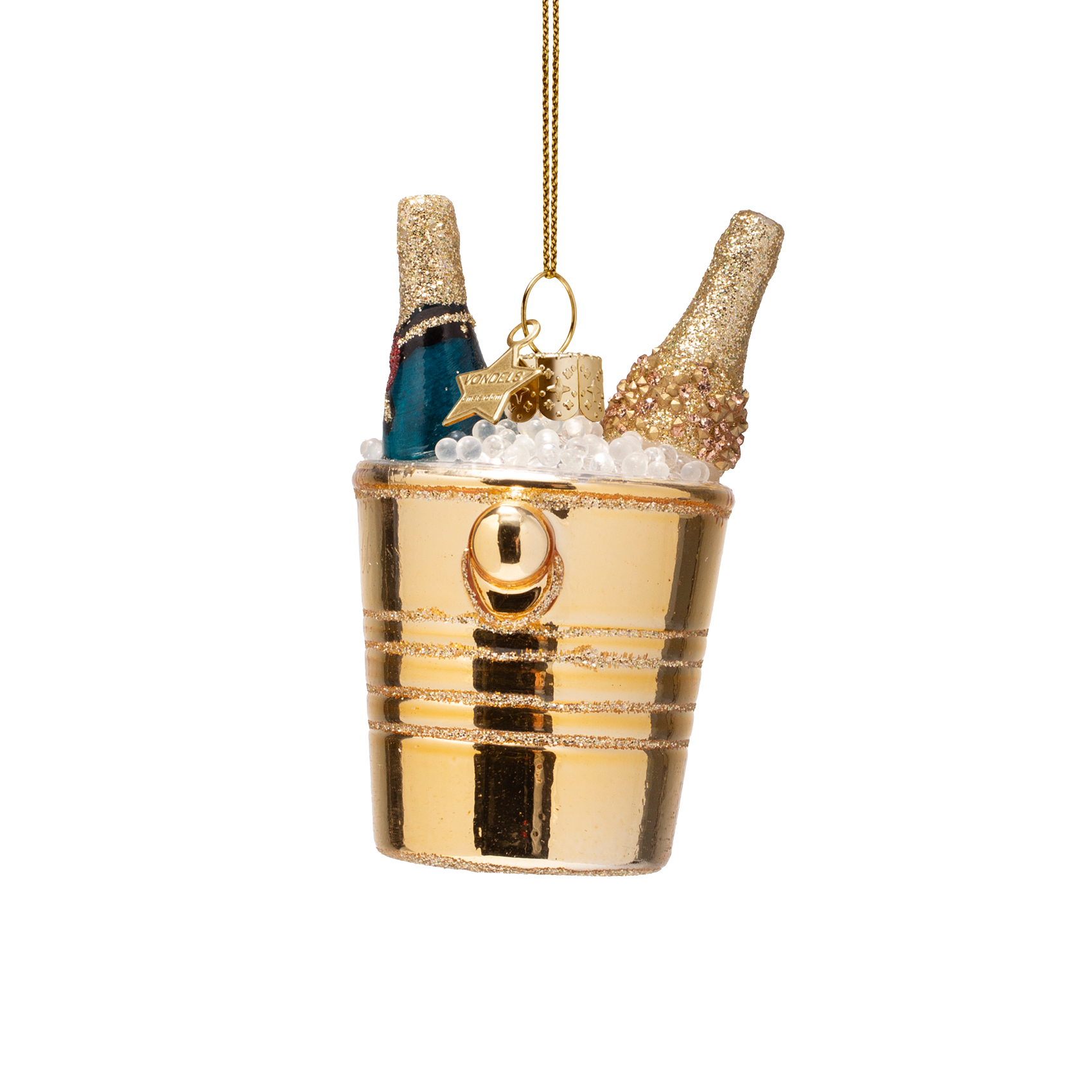 Christmas Ornament Champagne Cooler with Bottles - Vondels