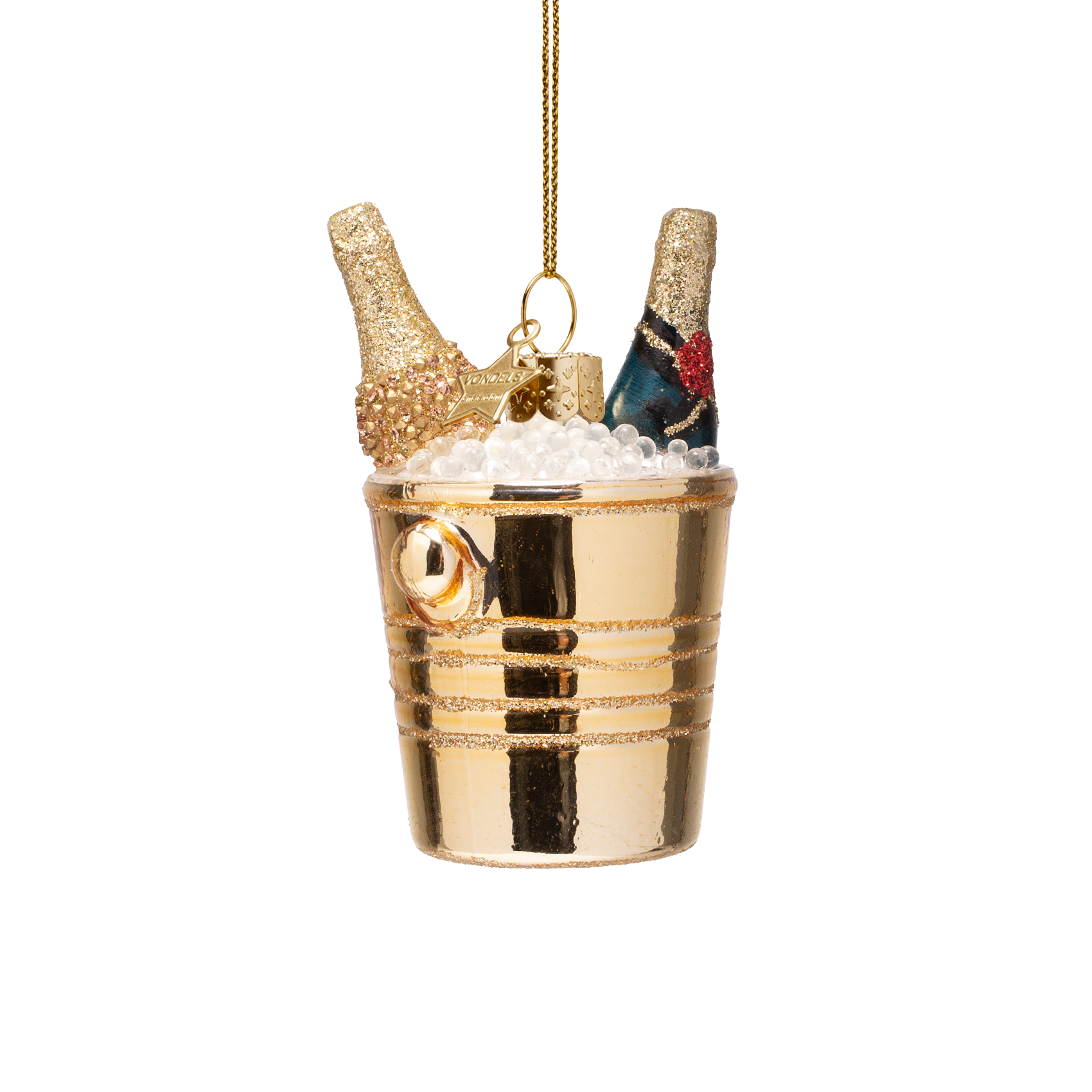 Christmas Ornament Champagne Cooler with Bottles - Vondels