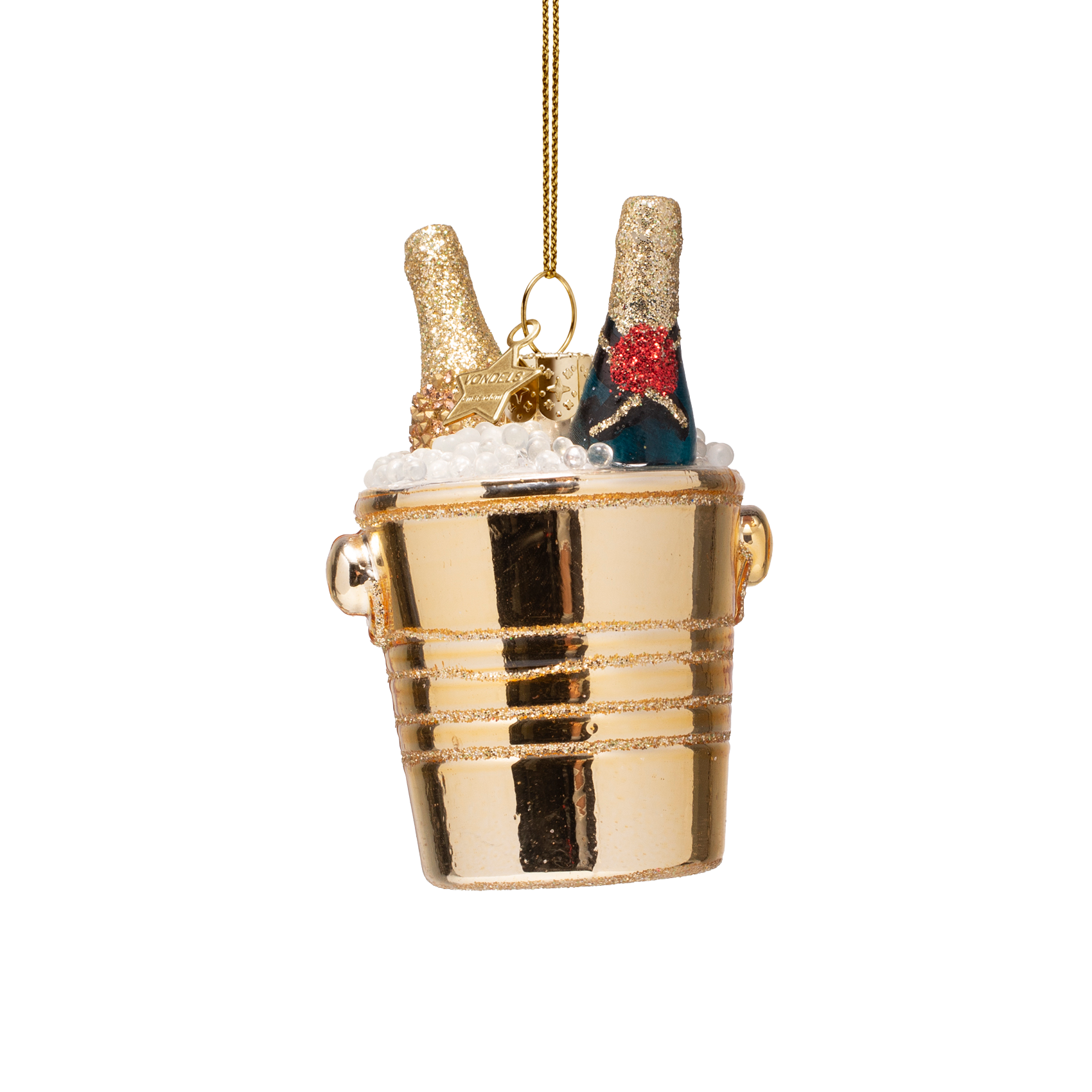 Christmas Ornament Champagne Cooler with Bottles - Vondels