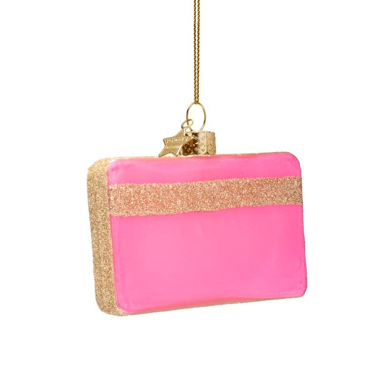 Kerst Ornament Roze Creditcard – Vondels