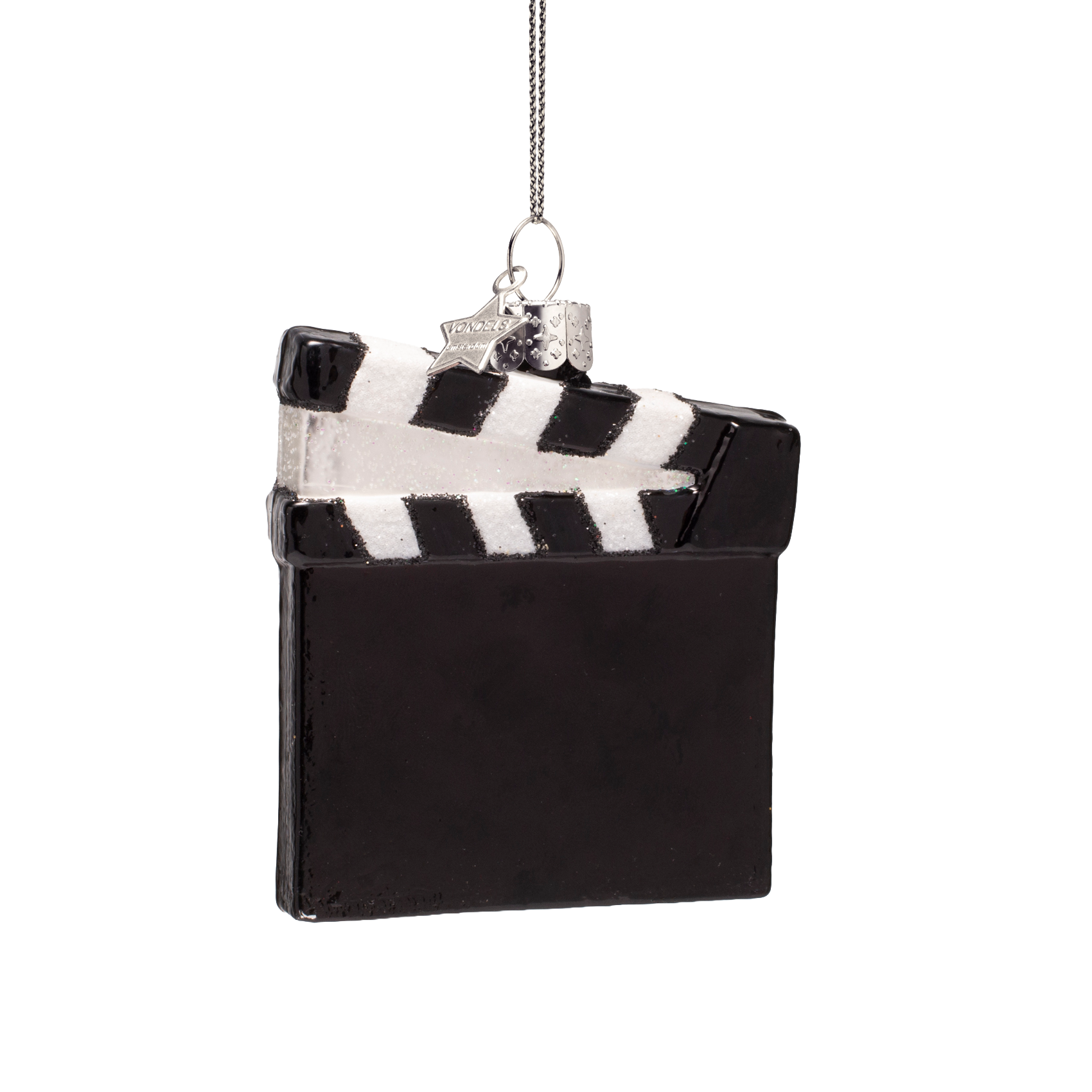 Kerst Ornament Clapperboard Zwart - Vondels