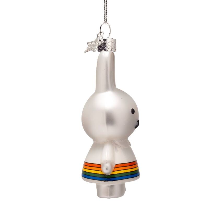 Kerst Ornament Nijntje Met Regenboogjurk – Vondels