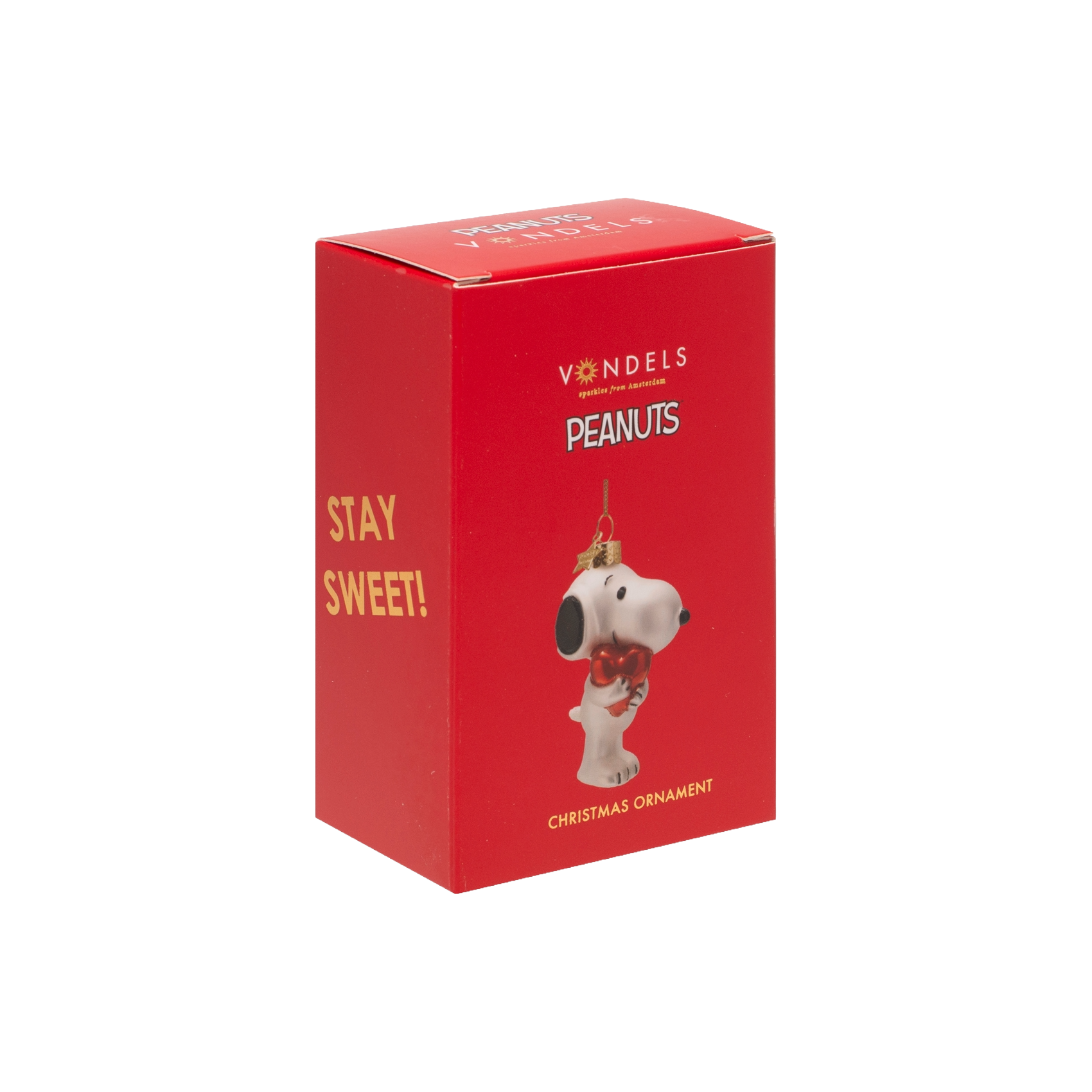Christmas Ornament Snoopy with Heart - Vondels