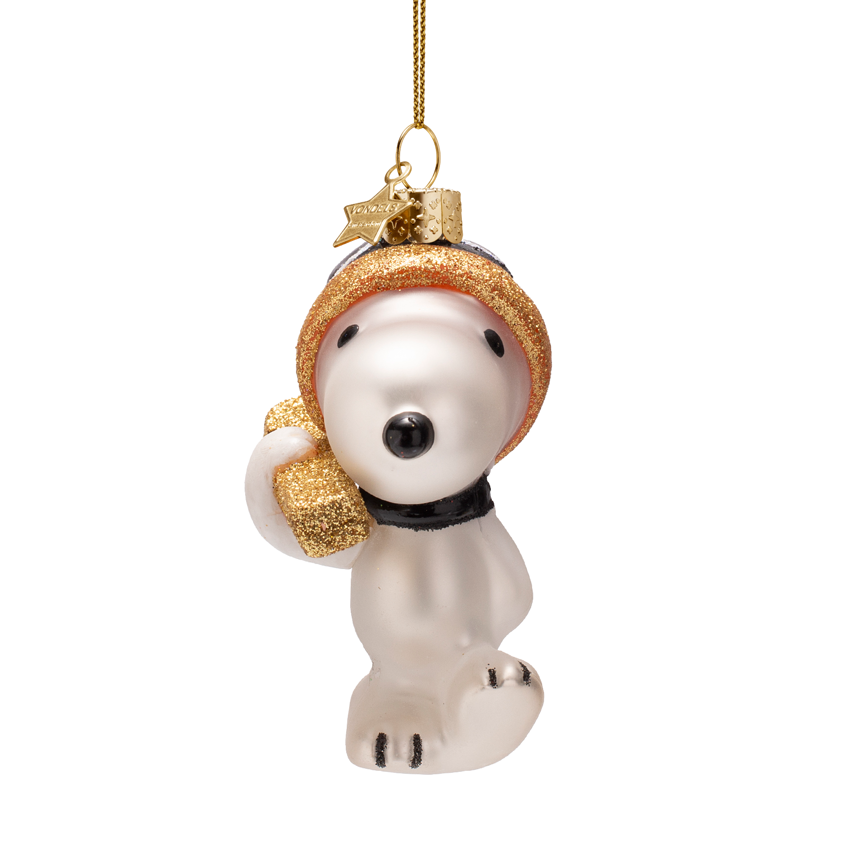 Christmas Ornament Snoopy with Skis - Vondels
