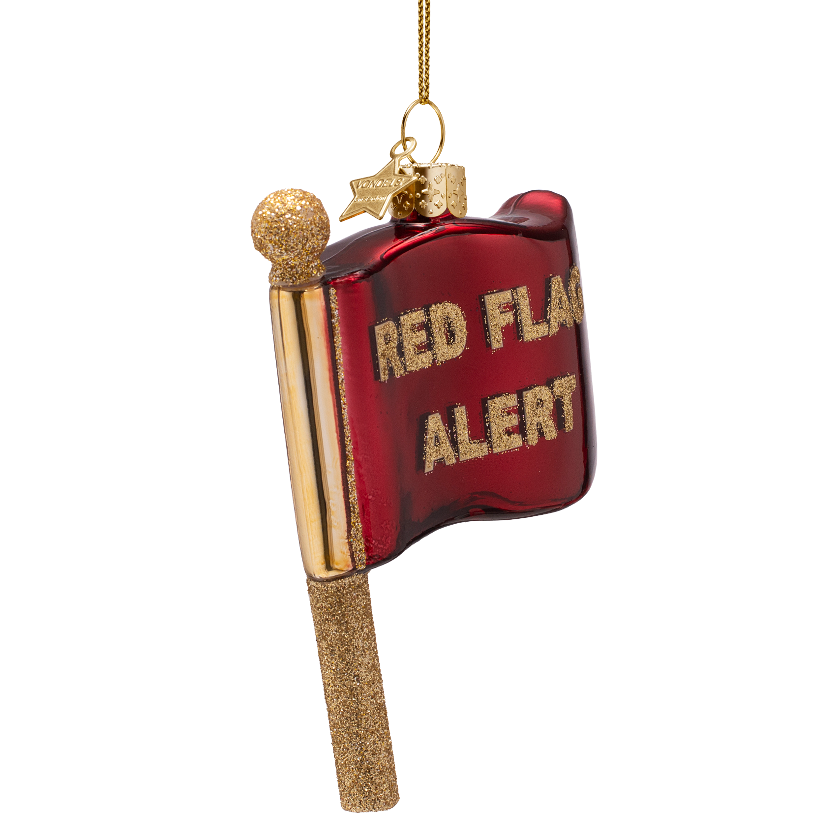 Christmas Ornament Red Flag - Vondels