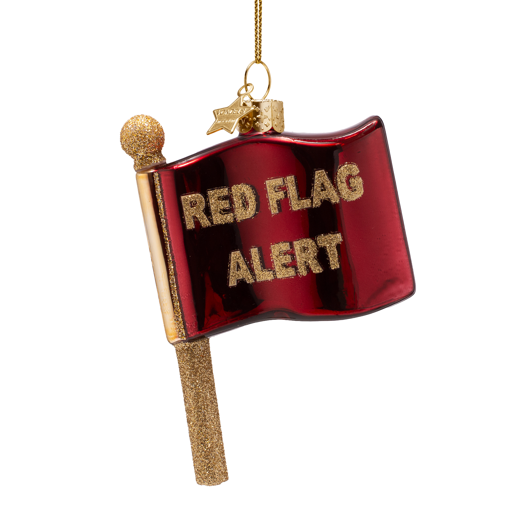 Christmas Ornament Red Flag - Vondels