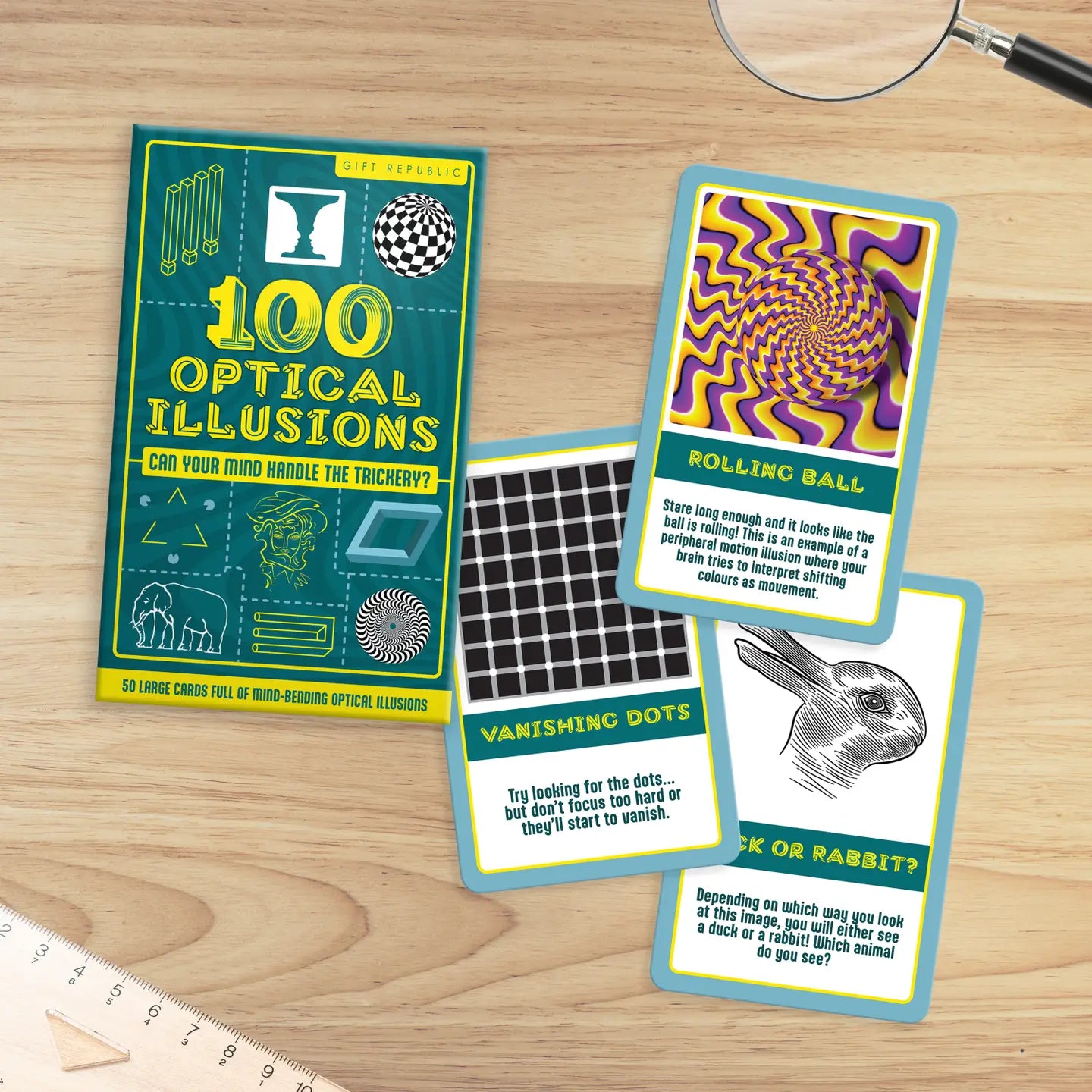 100 Optical Illusions Cards - Gift Republic