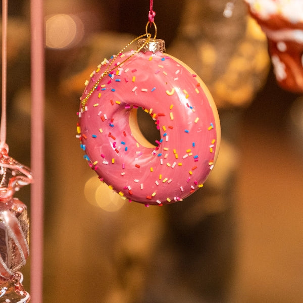 Kerst Ornament Donut Roze - Werner Voß