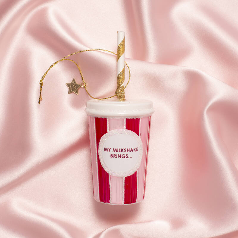 Kerst Ornament Roze Milkshake – Vondels