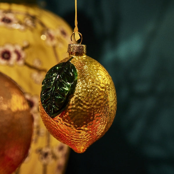 Weihnachtsschmuck Zitrone