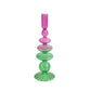 Candlestick Glass Purple Green - Werner Voß 