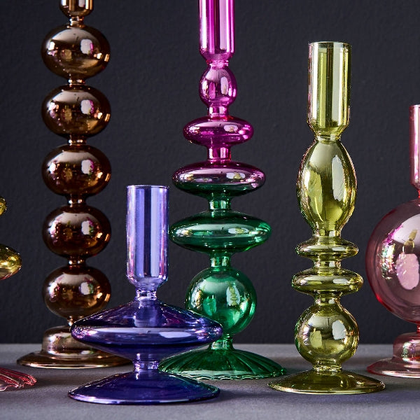 Candlestick Glass Purple - Werner Voß 