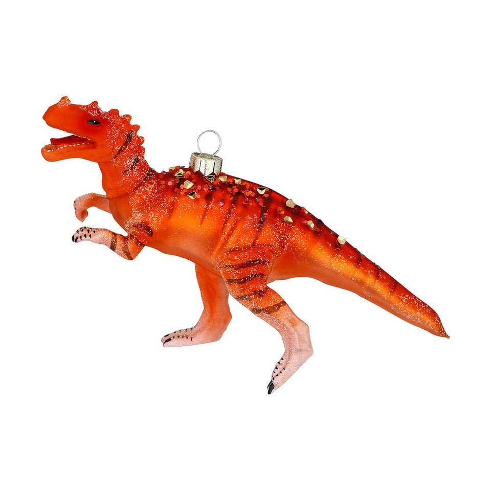 Kerst Ornament Dinosaurus Oranje
