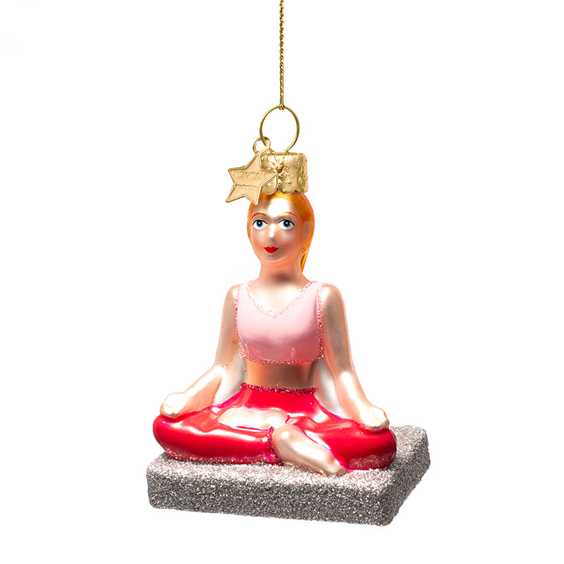 Christmas Ornament Yoga Sukhasana – Vondels