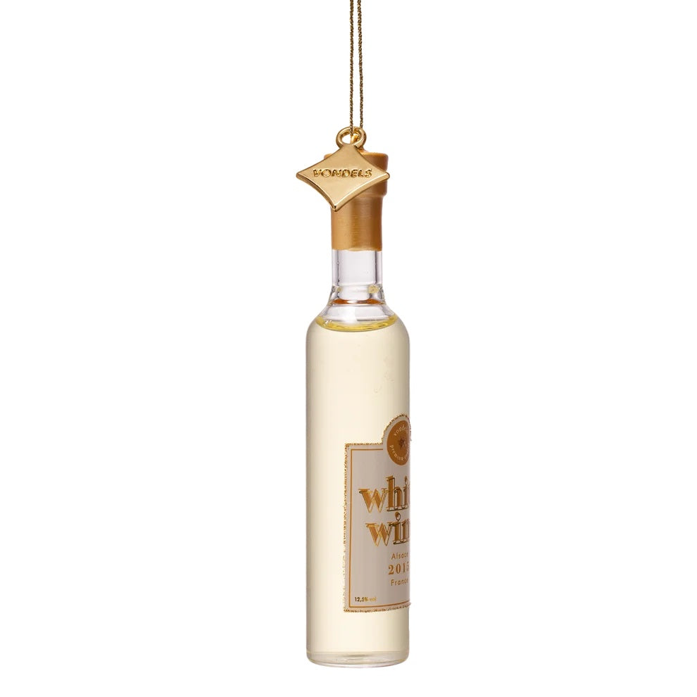 Christmas Ornament White Wine Bottle - Vondels