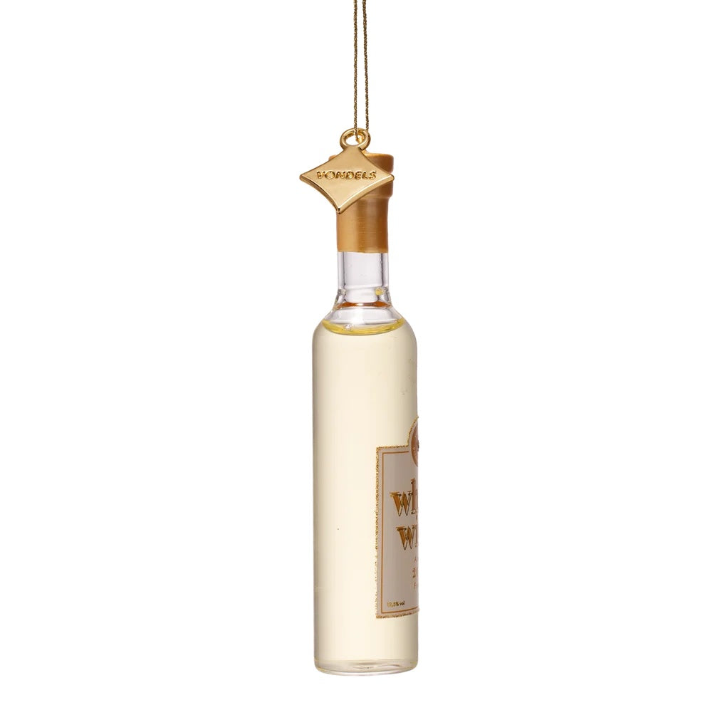 Christmas Ornament White Wine Bottle - Vondels