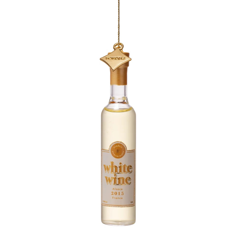 Christmas Ornament White Wine Bottle - Vondels