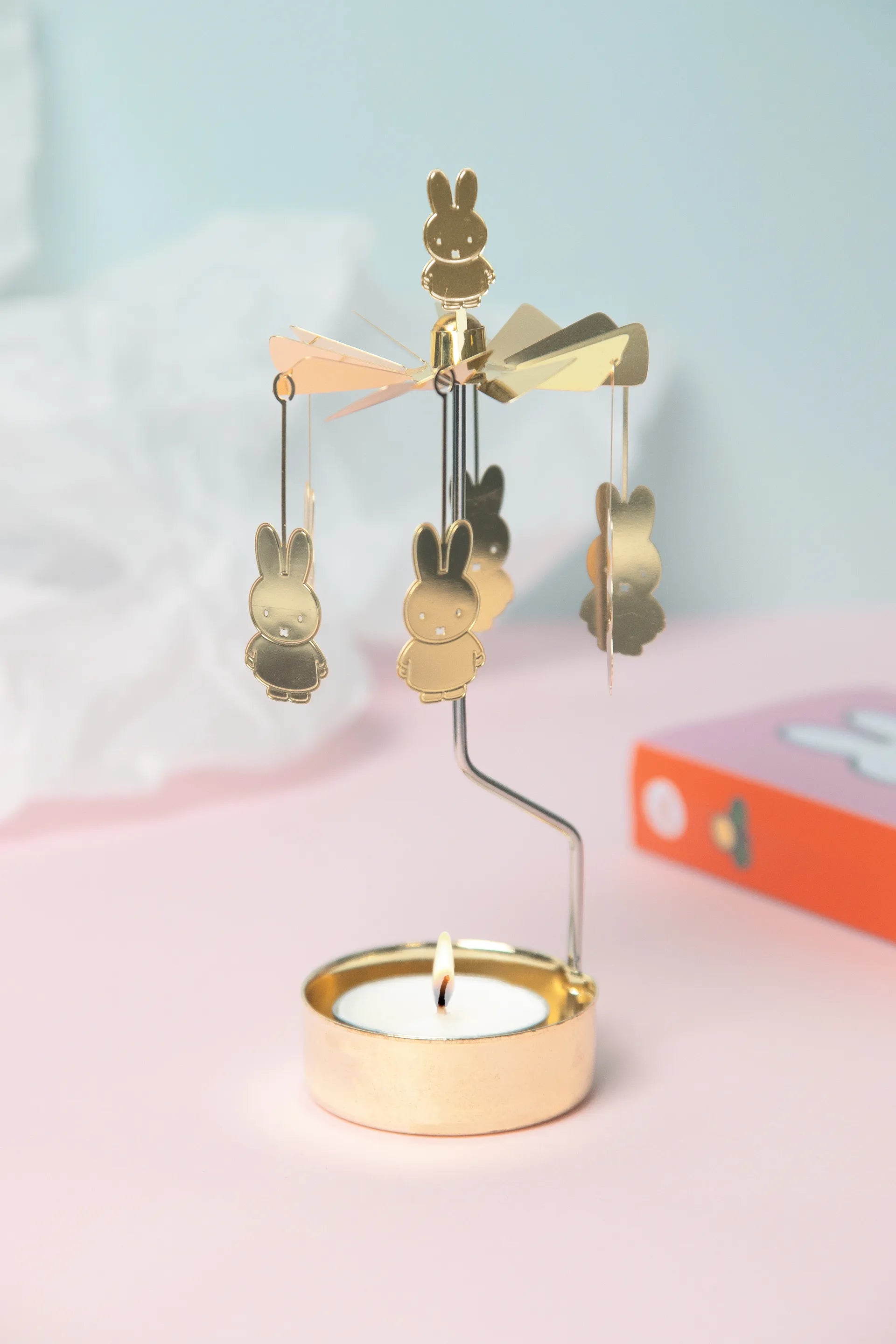 Rotating Tealight Holder Miffy Gold - Pluto