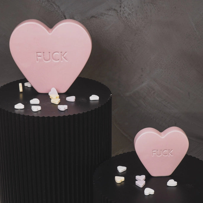 Decoration Candy Heart F#ck Light Pink - House Vitamin