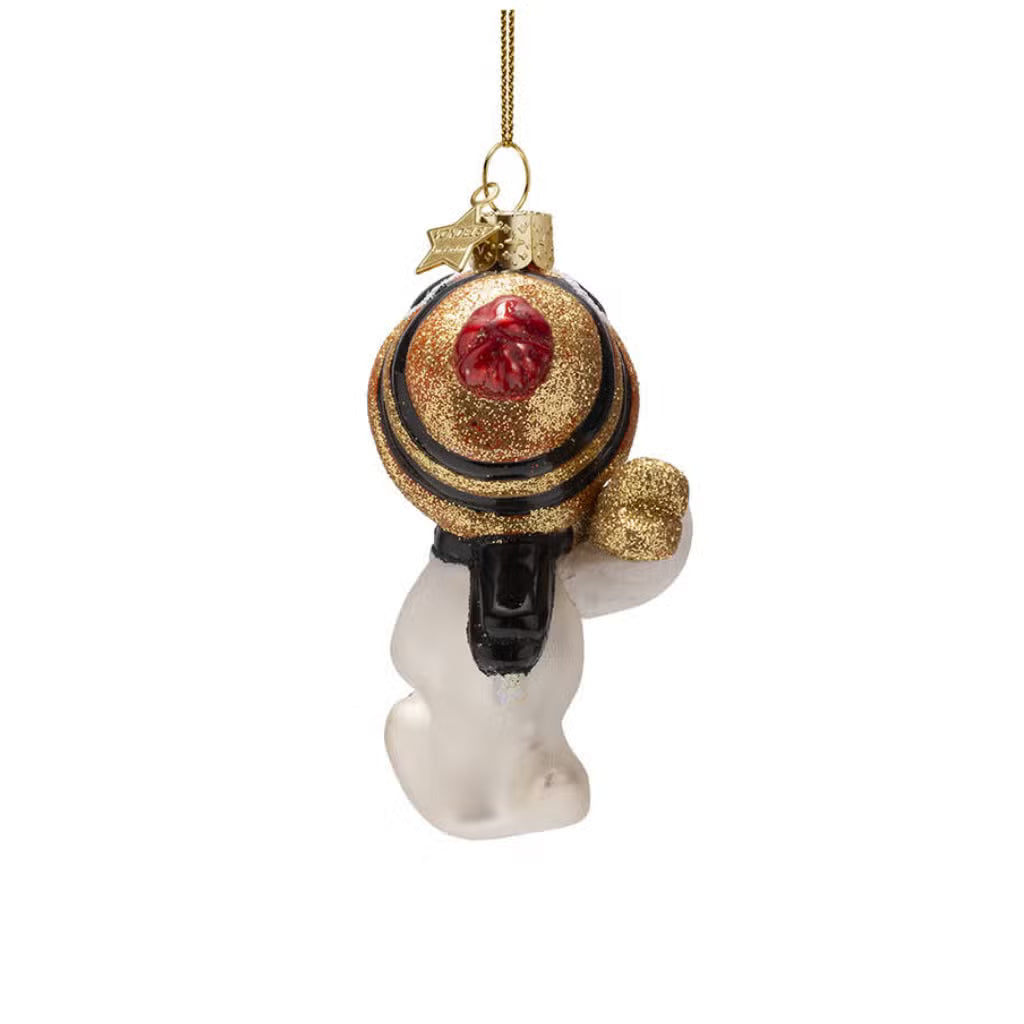 Kerst Ornament Snoopy met Ski's - Vondels