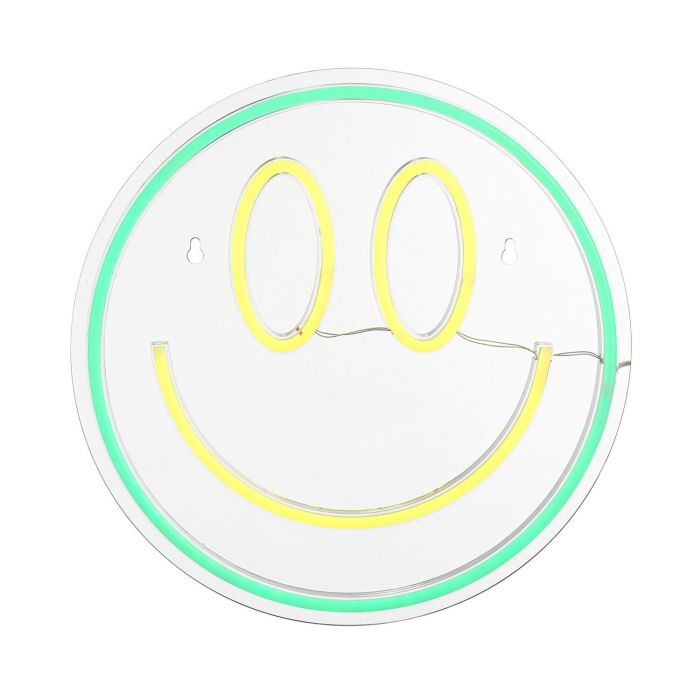 Wall lamp Neon Smiley Green Yellow