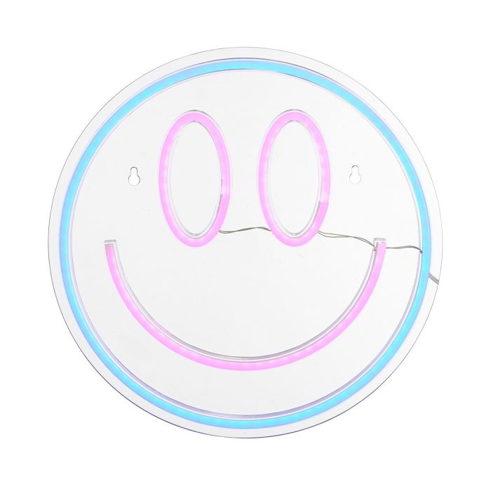 Wall lamp Neon Smiley Blue Pink