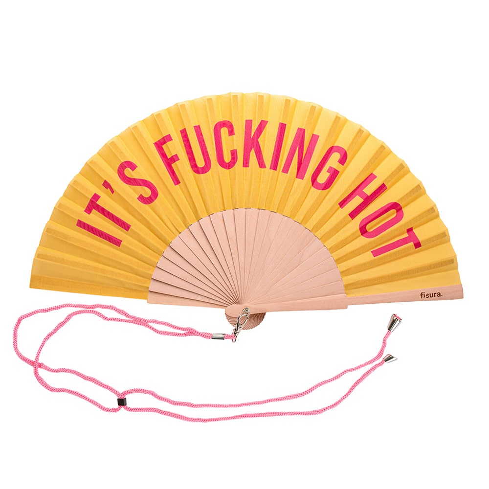 Fan Wood It's F#cking Hot Yellow Pink - Fisura
