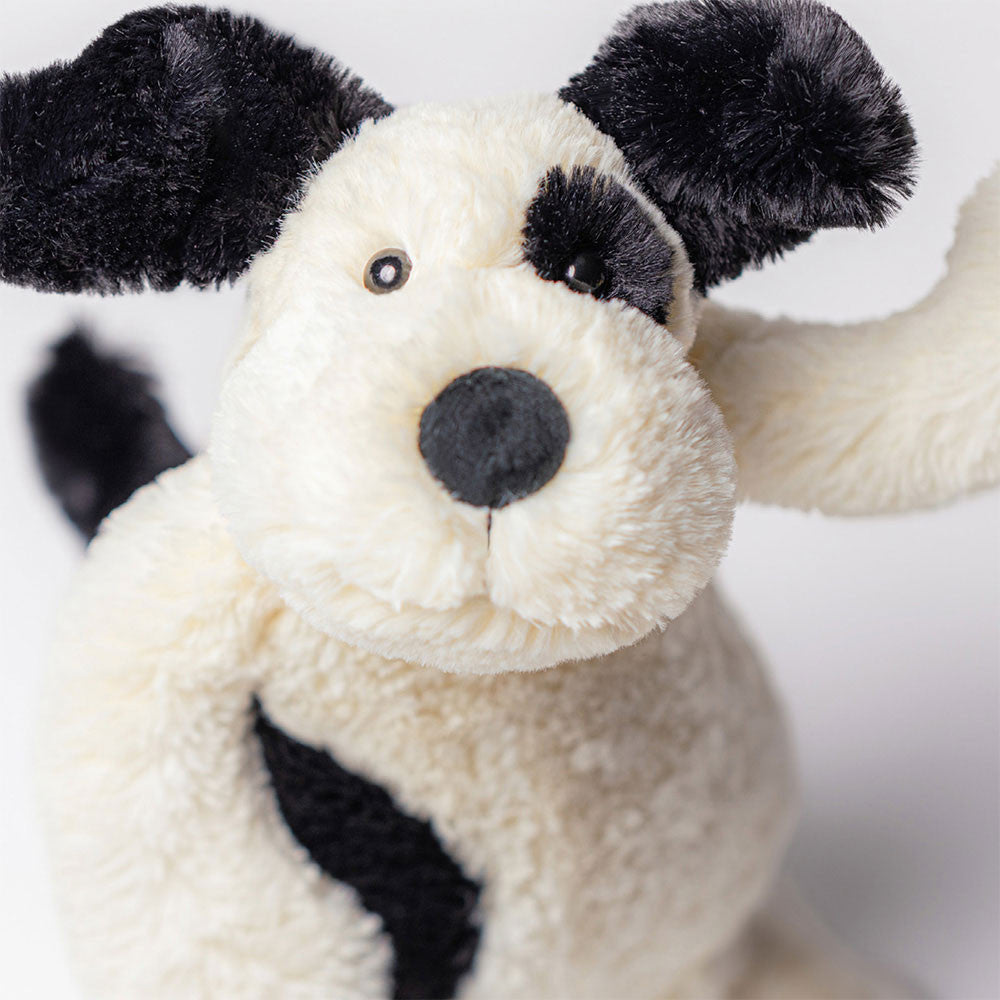 Knuffel Bashful Rufferty Black Cream Puppy - Jellycat