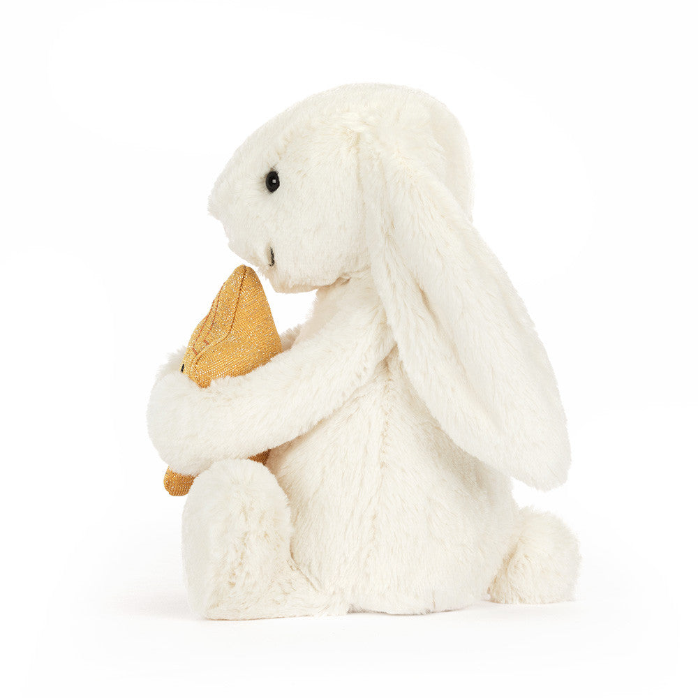 Knuffel Bashful Cream Bunny met Ster - Jellycat