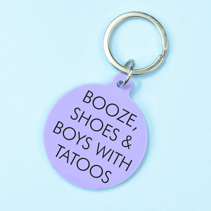 Keychain Booze, Shoes &amp; Boys with Tattoos - Flamingo Candles 