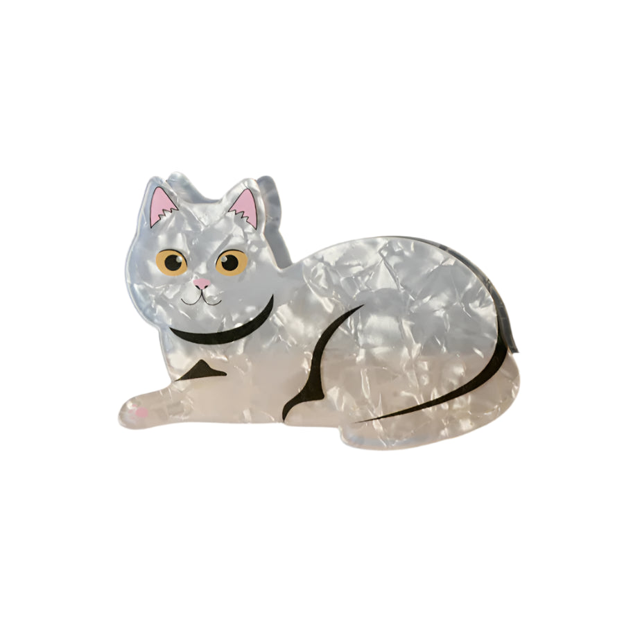 Haarclip Witte Kat - Blogo