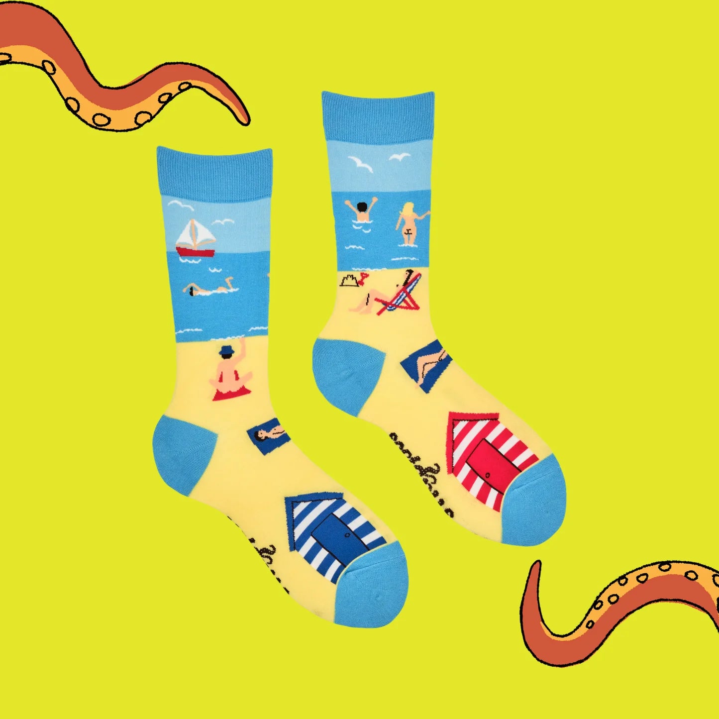 Sokken Life Is A Beach (37-42) - Soctopus