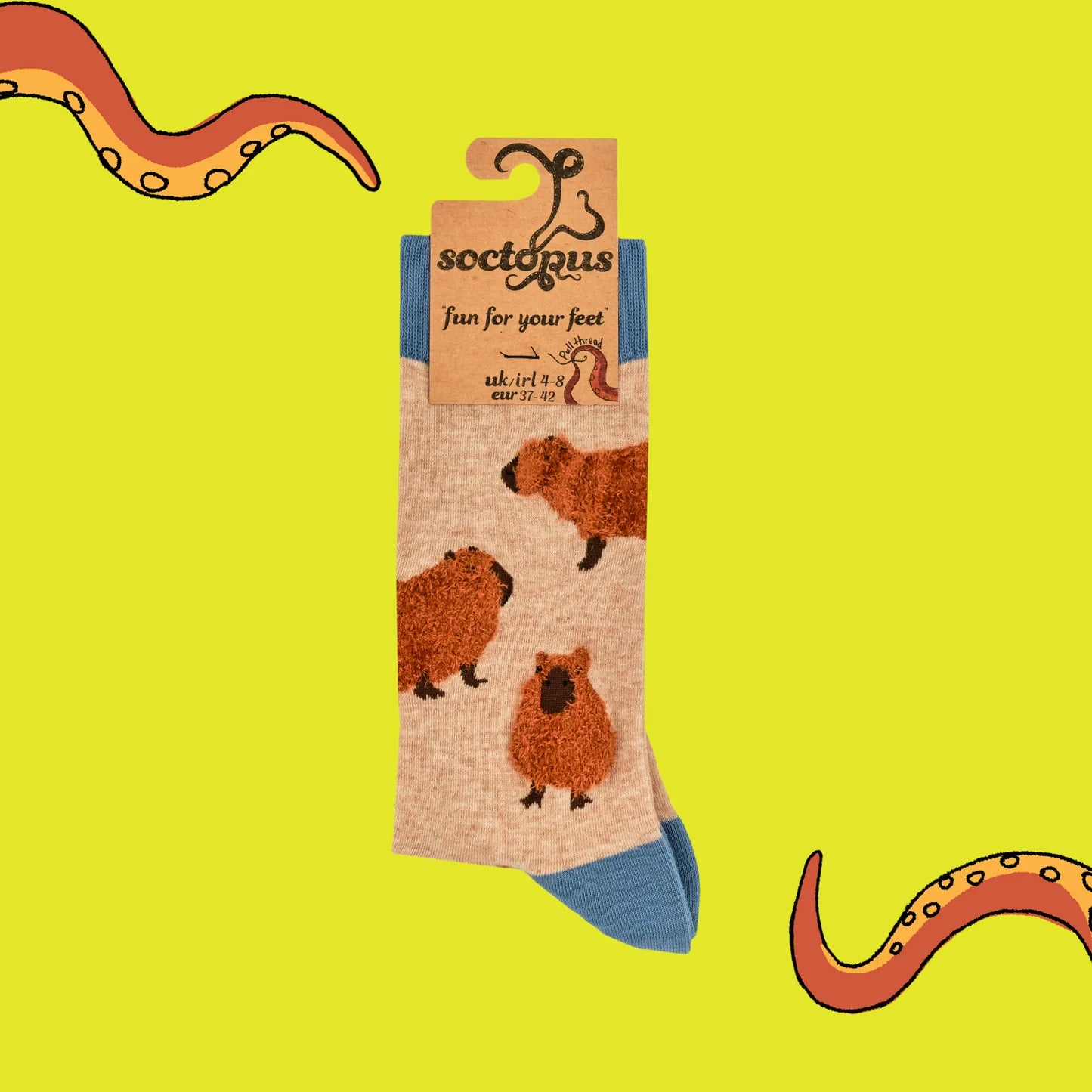 Sokken Fluffy Capybara (37-42) - Soctopus