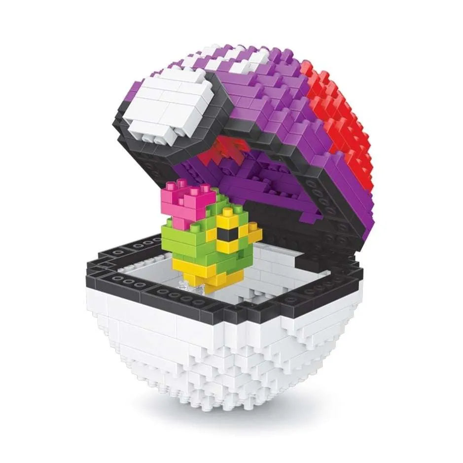 Raupen- und Pokéball-Pokémon – Nanoblock