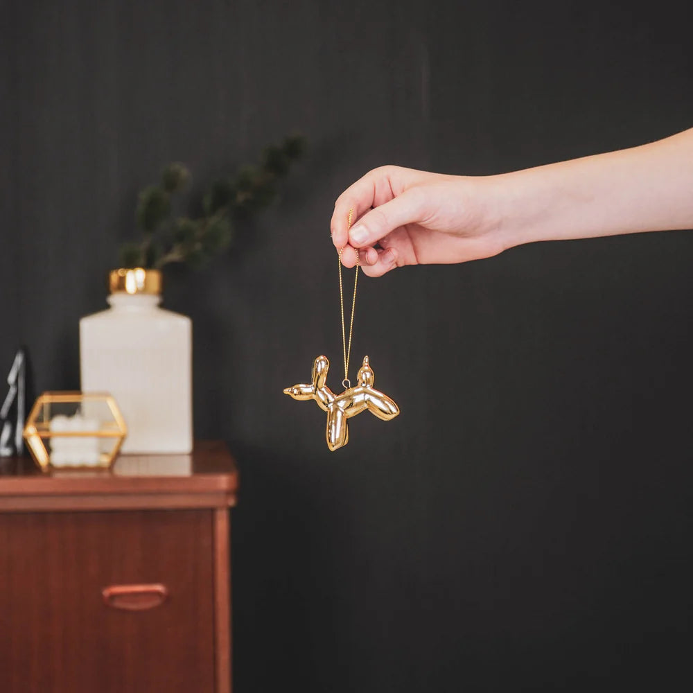 Kerst Ornament Ballon Dog Goud – House Vitamin