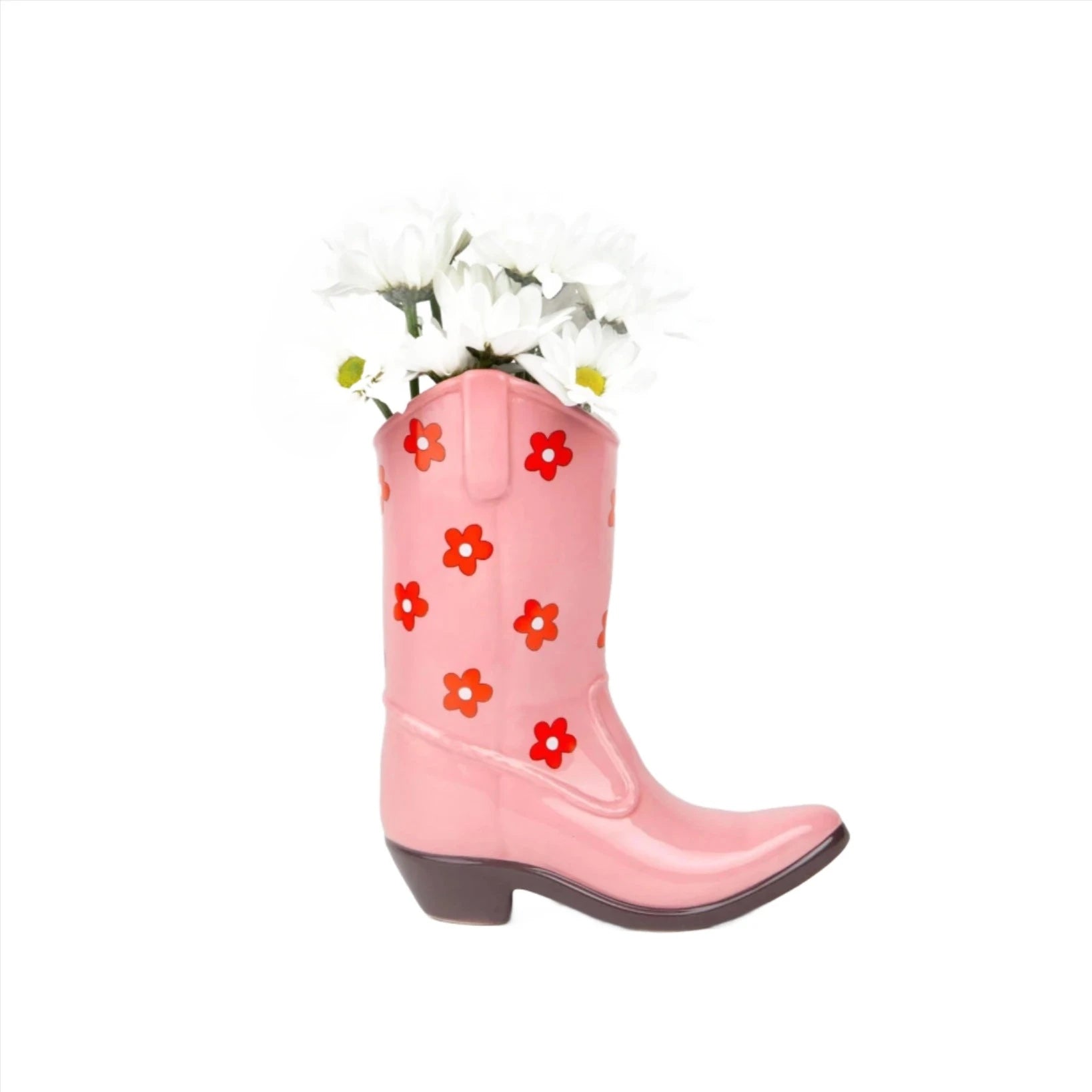 Vase Cowboystiefel Rosa - Doiy