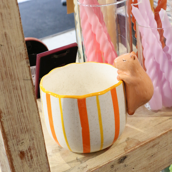 Plant Pot Peeking Capybara - Sass &amp; Belle