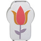 Vaas Wit Bloem Roze Mosterd - Kersten