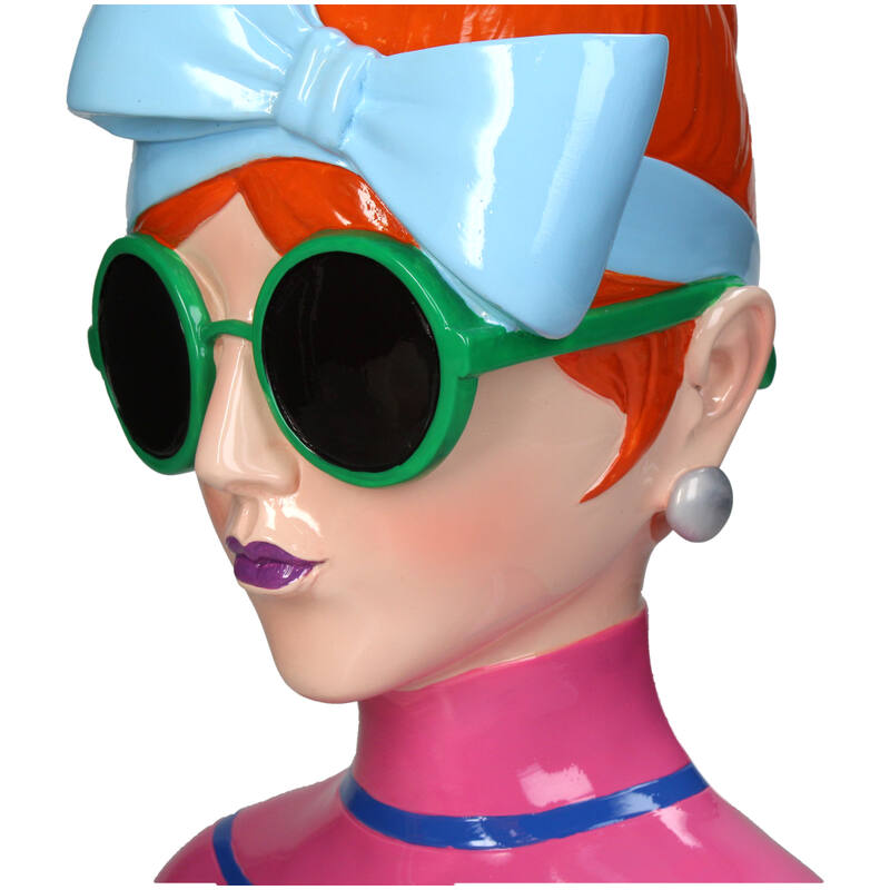 Vase Lady Fashion Green Glasses - Kersten