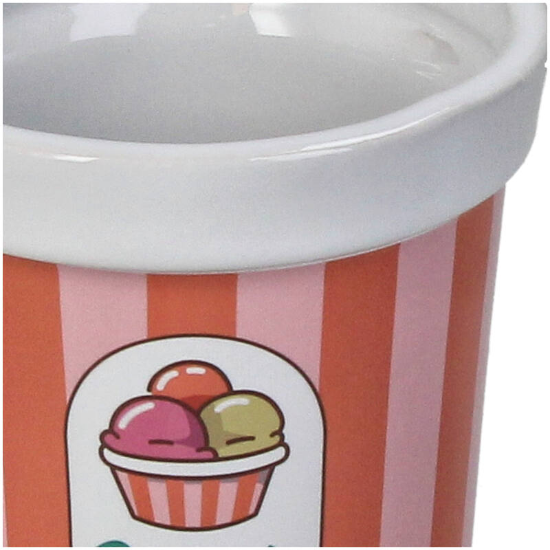 Plant pot Ice Cream Red Orange - Kersten