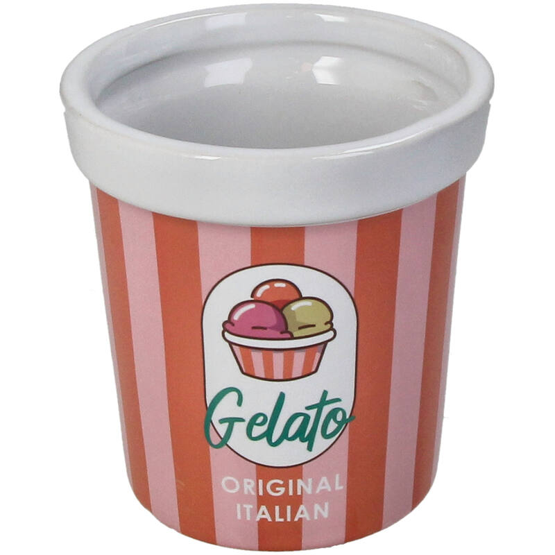 Plant pot Ice Cream Red Orange - Kersten