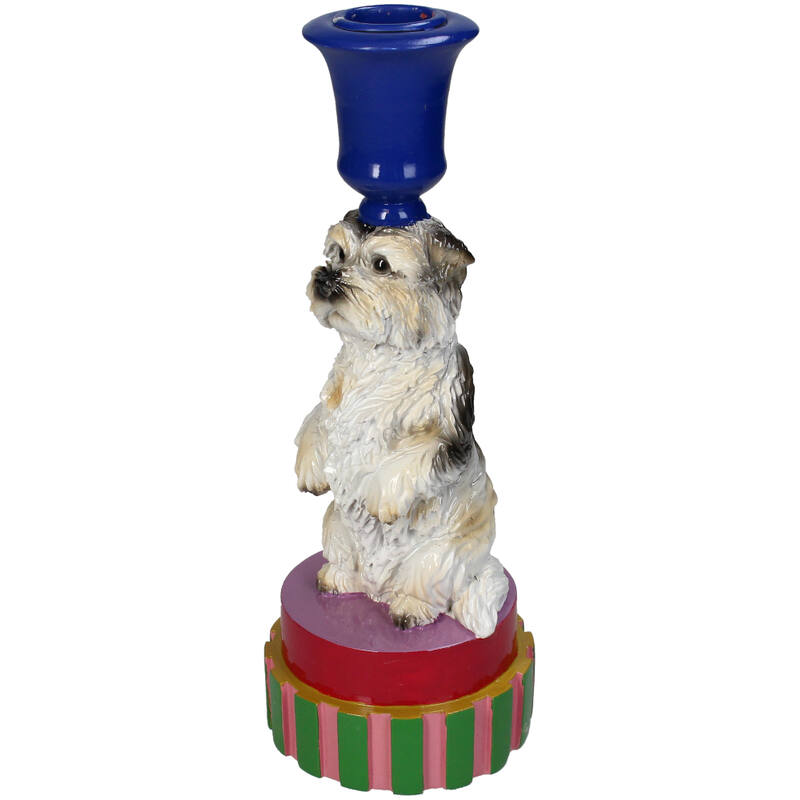 Kandelaar Hond Blauw – Kersten